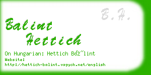 balint hettich business card